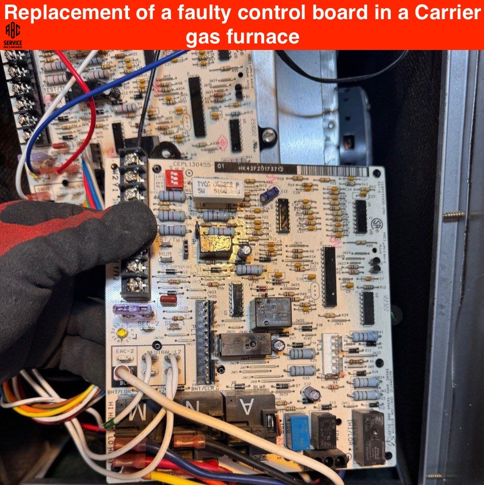 Control Board Replacement for Furnace in Menlo Park: Causes of Failure and Solutions