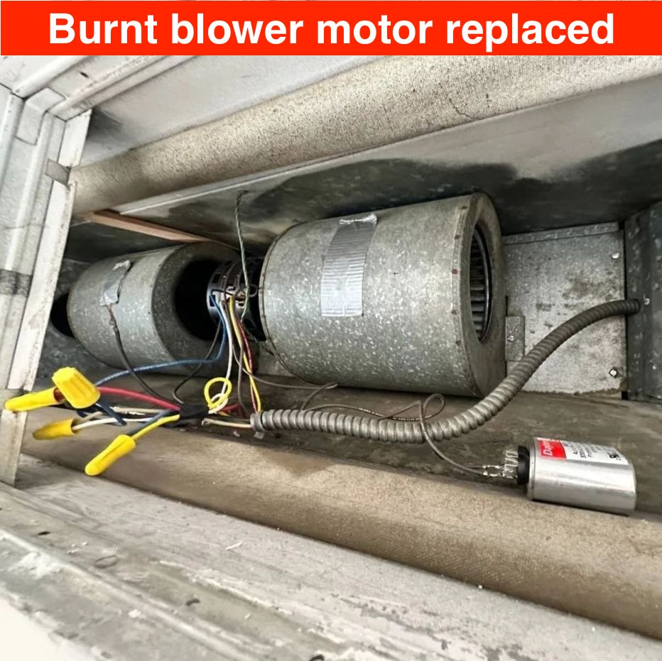 Fan Coil Unit Repair: Burnt Blower Motor Replaced in San Jose