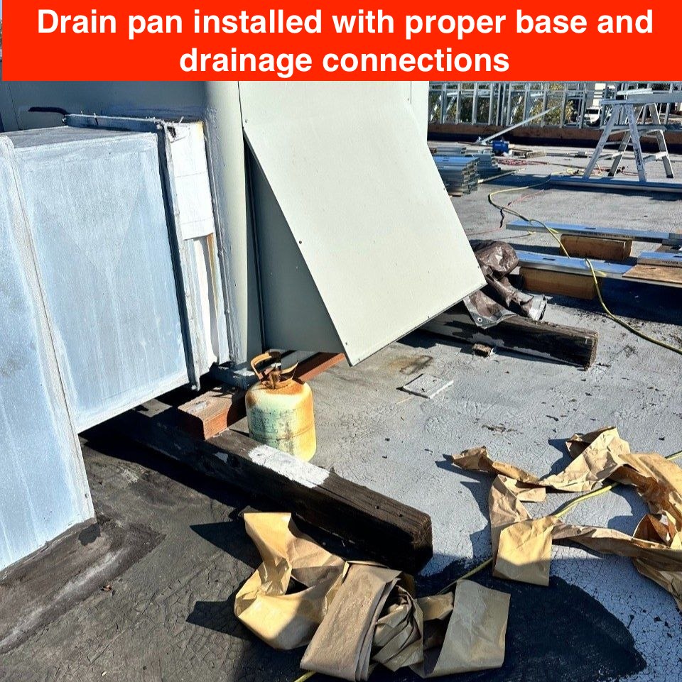Leak protection upgrade in San Jose, CA: drain pan installation for reliable water damage prevention