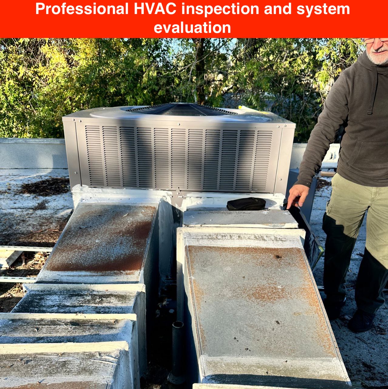 Rooftop HVAC Inspection — Carrier Unit in Monte Sereno