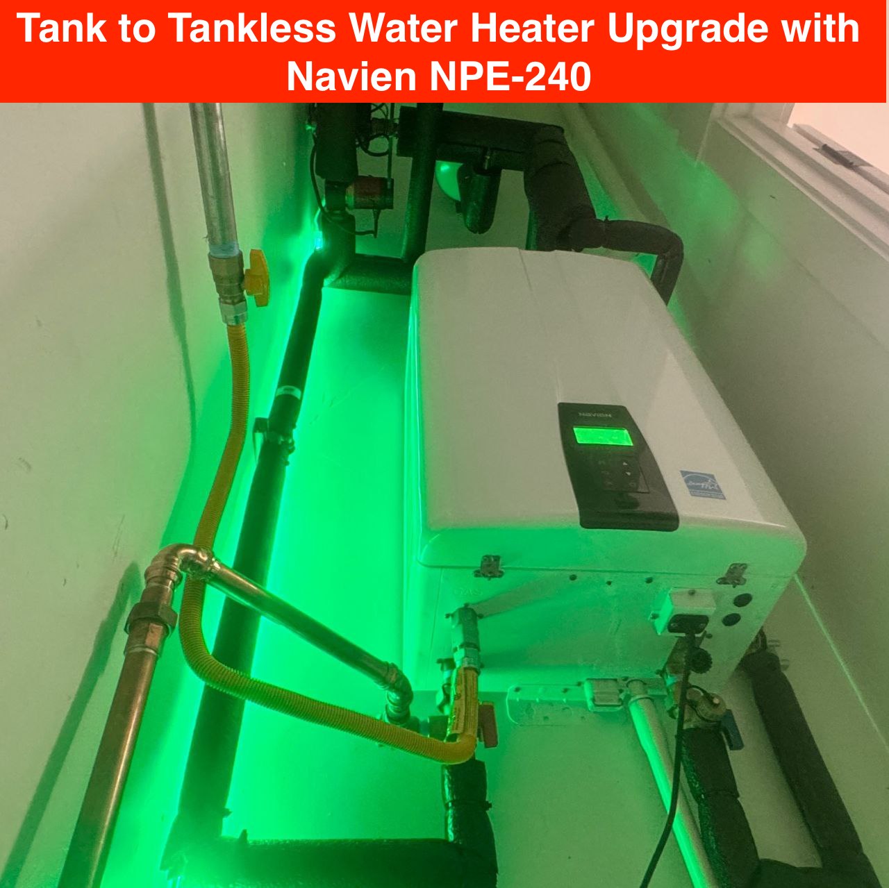 Tank to Tankless Water Heater Upgrade with Navien NPE-240