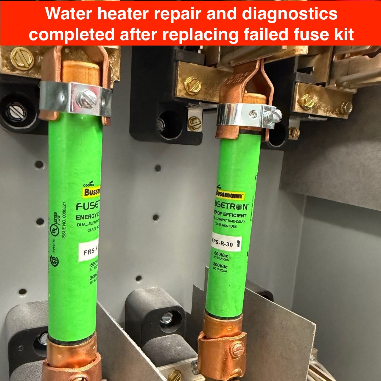 Water heater diagnosis and repair after safety shutdown and fuse failure in San Francisco, CА
