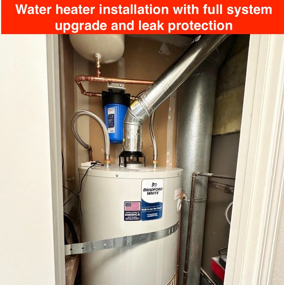 Water heater replacement & system upgrade in Sunnyvale, CA