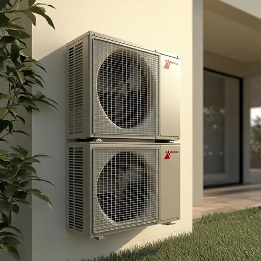 Ductless multi-zone system in a room