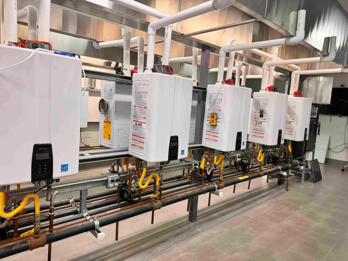 High-efficiency mechanical system for a Bay Area home